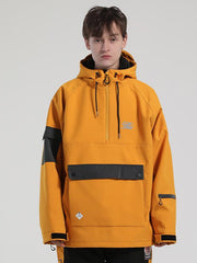 Anorak de ski Gsou Snow unisexe réfléchissant pour homme et femme, idéal pour les missions en montagne.