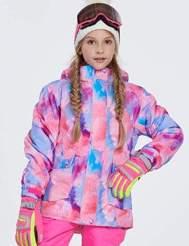 Veste de ski imperméable d'hiver pour fille Phibee Artistic Creation