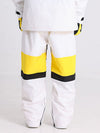 Pantalon de neige coupe-vent Cosone Winter Forward à fermeture éclair et blocs de couleur pour femme
