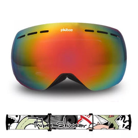 Masque de ski unisexe sans monture, protection UV 100 %